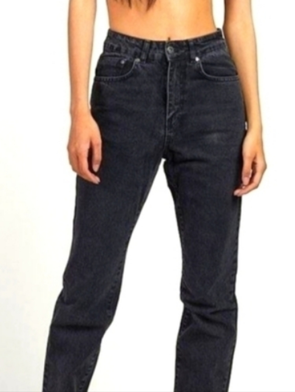 🖤 The Ragged Priest CUSTOM DIY Size 28/4 Or Juniors 5 High Waisted jeans - Picture 3 of 12